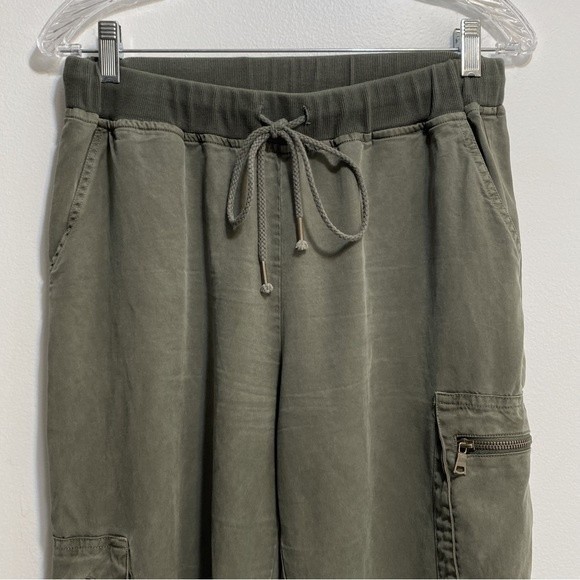 Young Fabulous & Broke Olive Jupiter Drawstring Cargo Utility Pants S - Picture 6 of 9